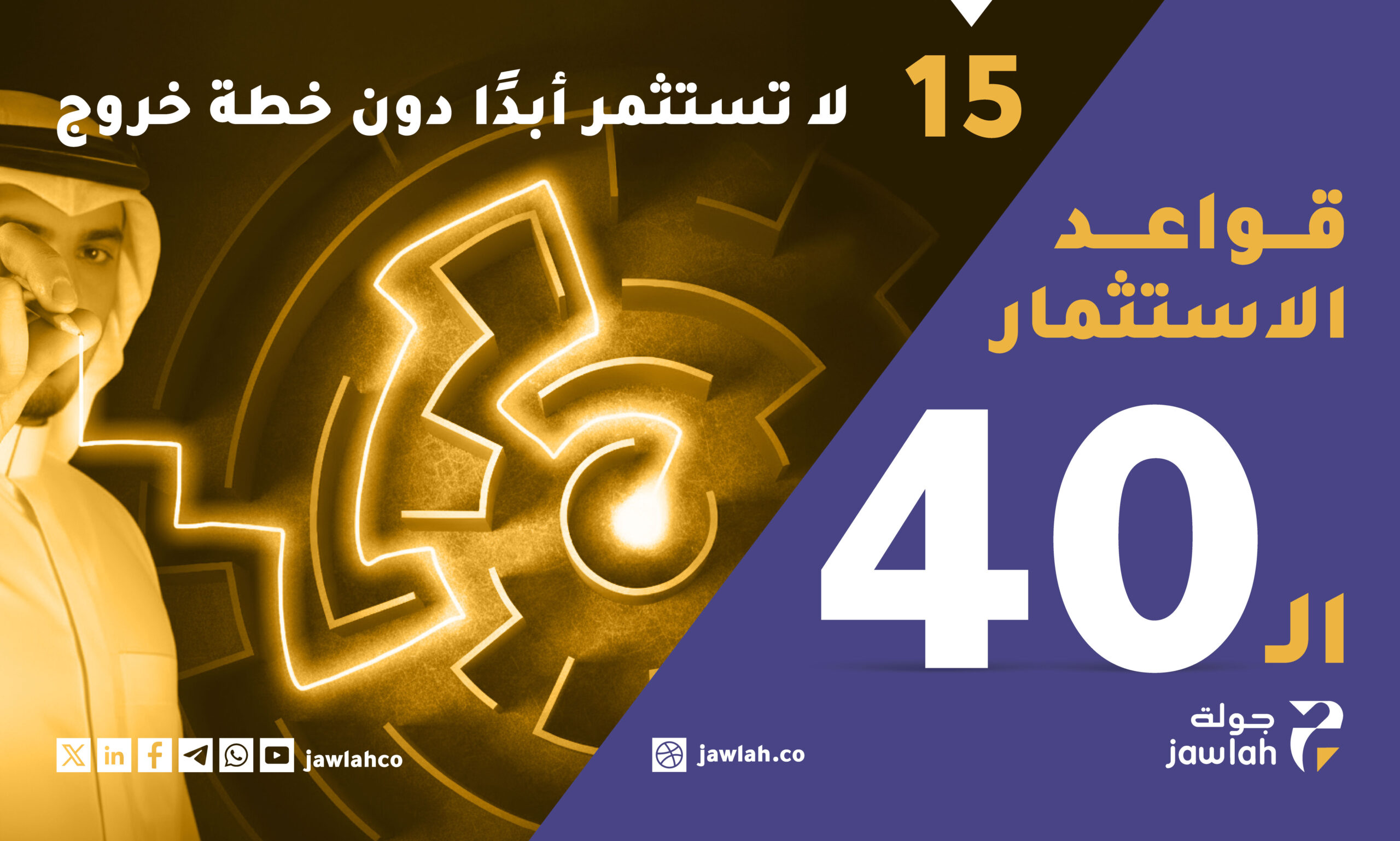 لا تستثمر أبدًا دون خطة خروج
